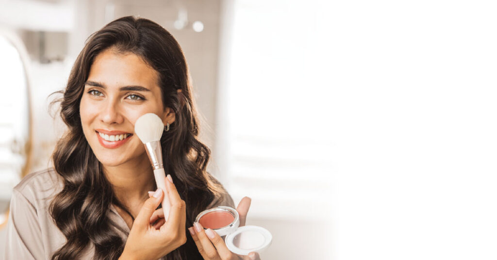 Beautiful Woman Applying Makeup, Women In Business &amp; Science
